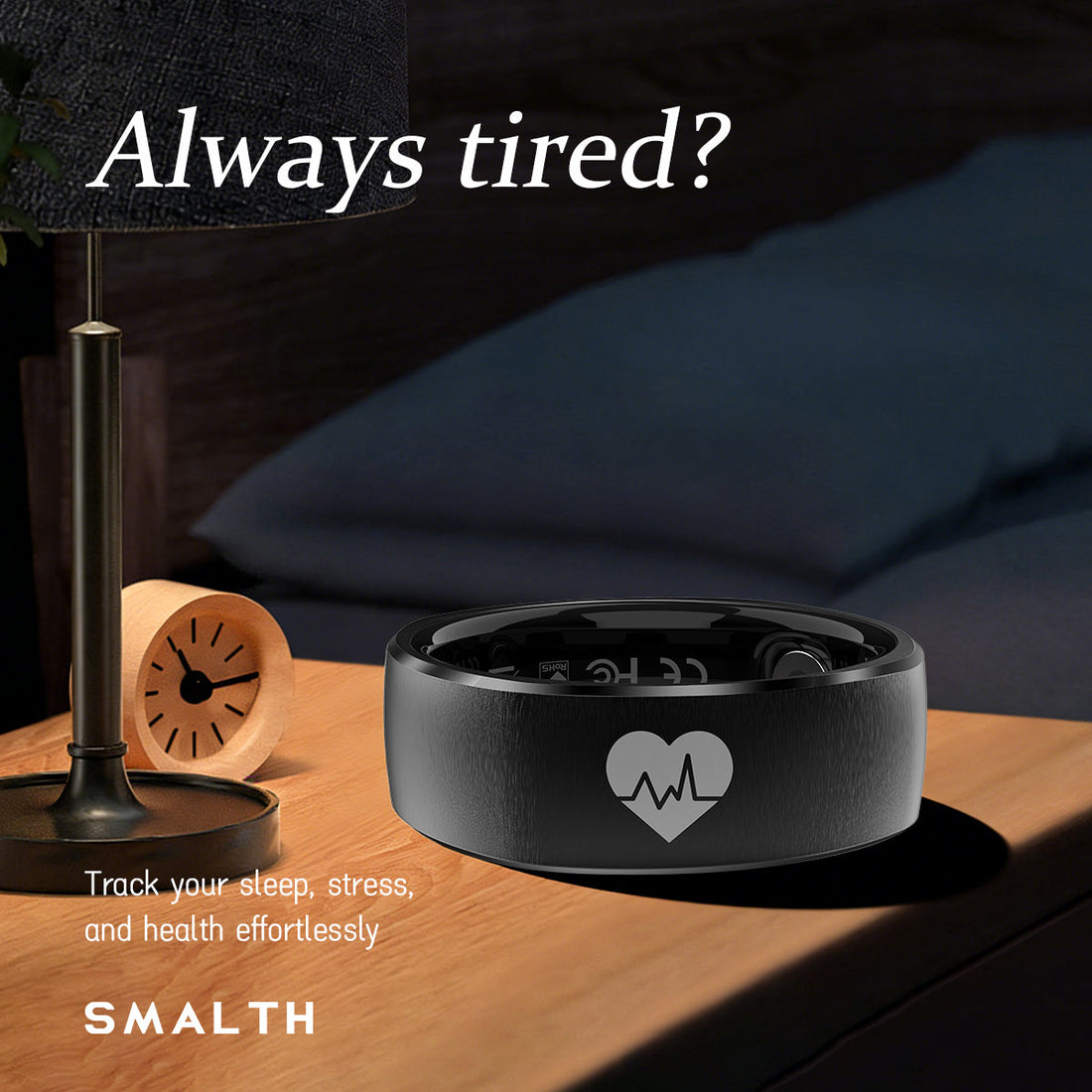 Smalth Smart Ring: Accurate monitoring of sleep and stress, gently safeguarding every aspect of your physical and mental wellbeing