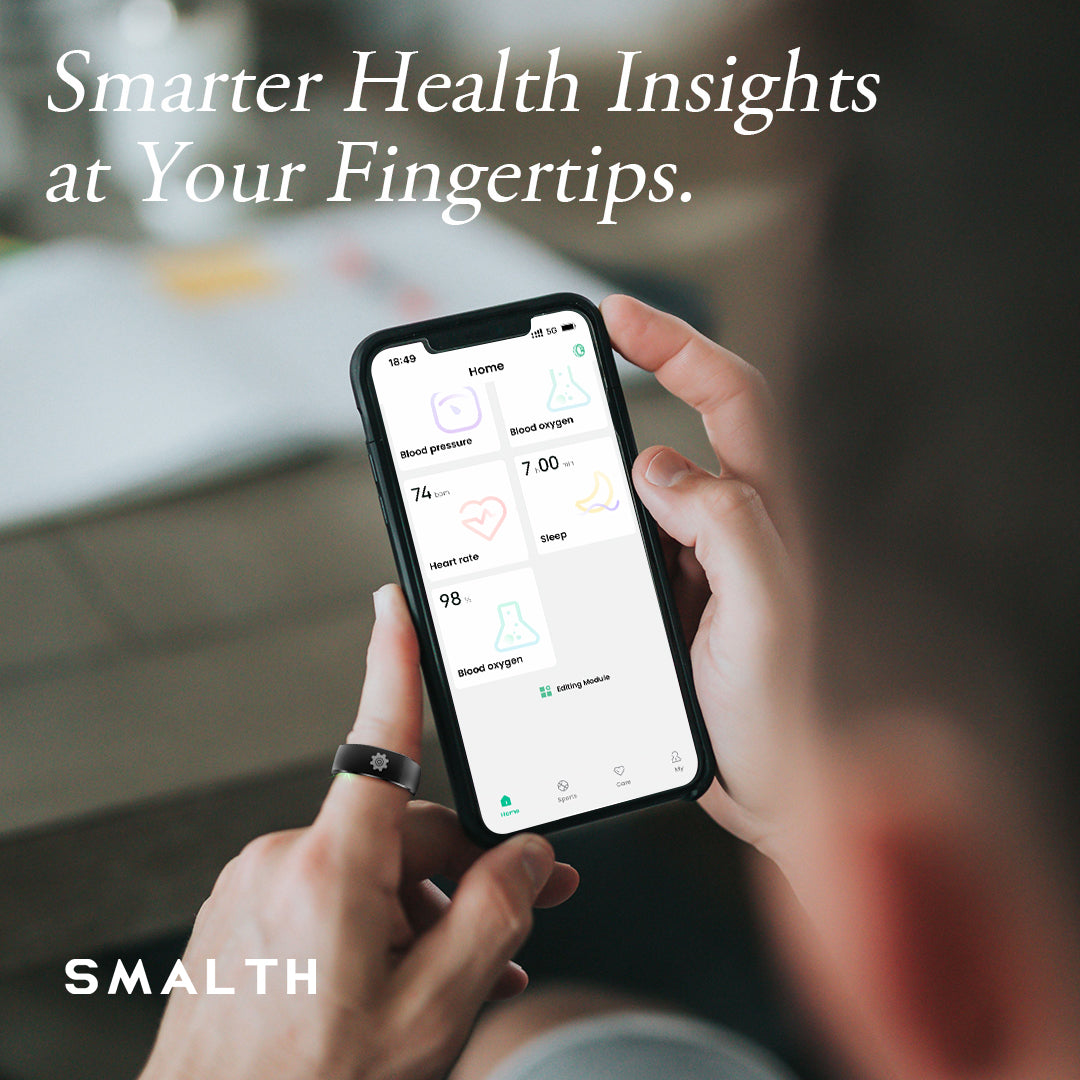 Smalth Smart Ring: App-Linked Monitoring for Precise Health and Sports Management